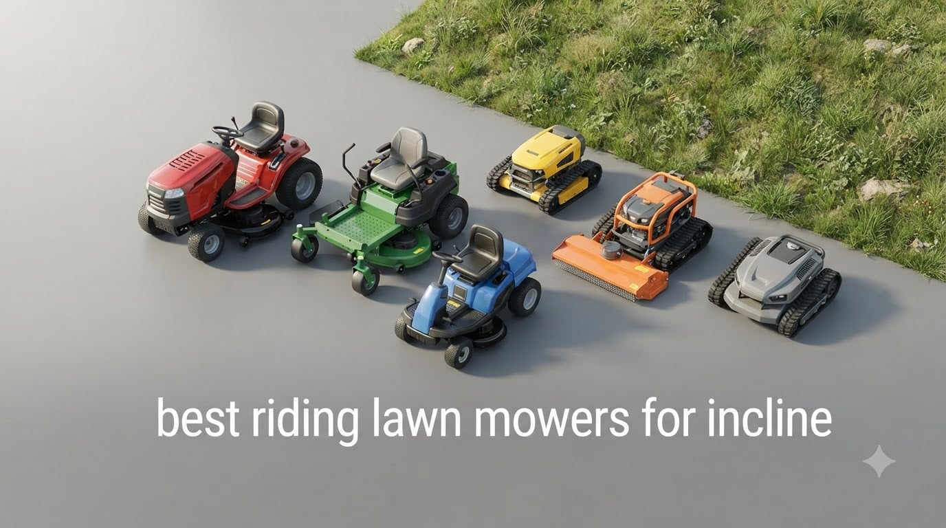 best riding lawn mowers for incline