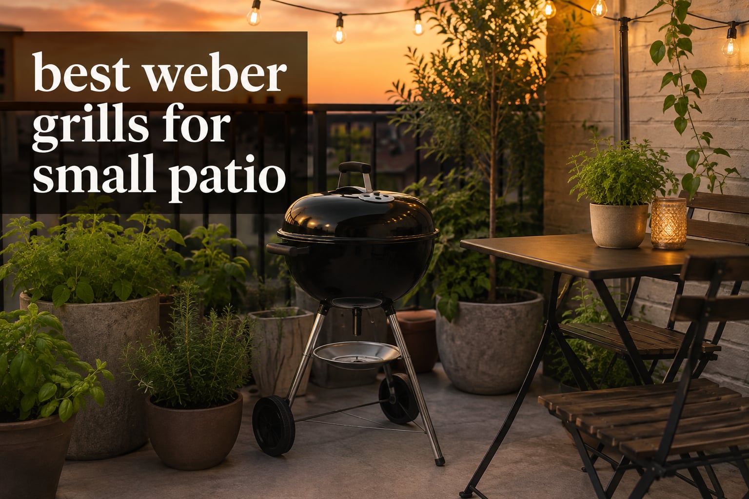 best weber grills for small patio