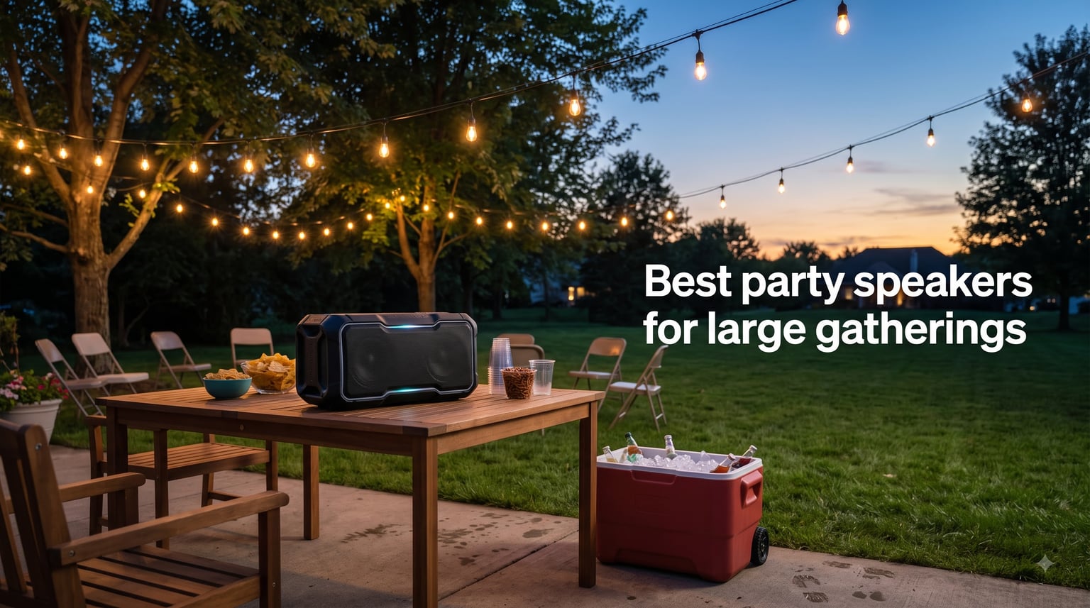 Best party speakers for large gatherings