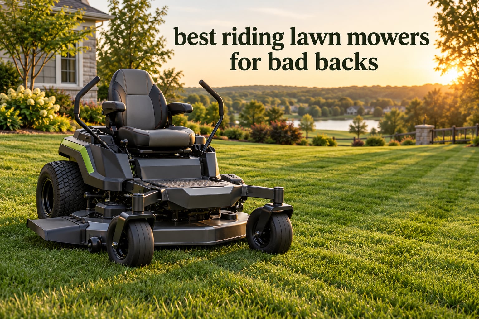 best riding lawn mowers for bad backs