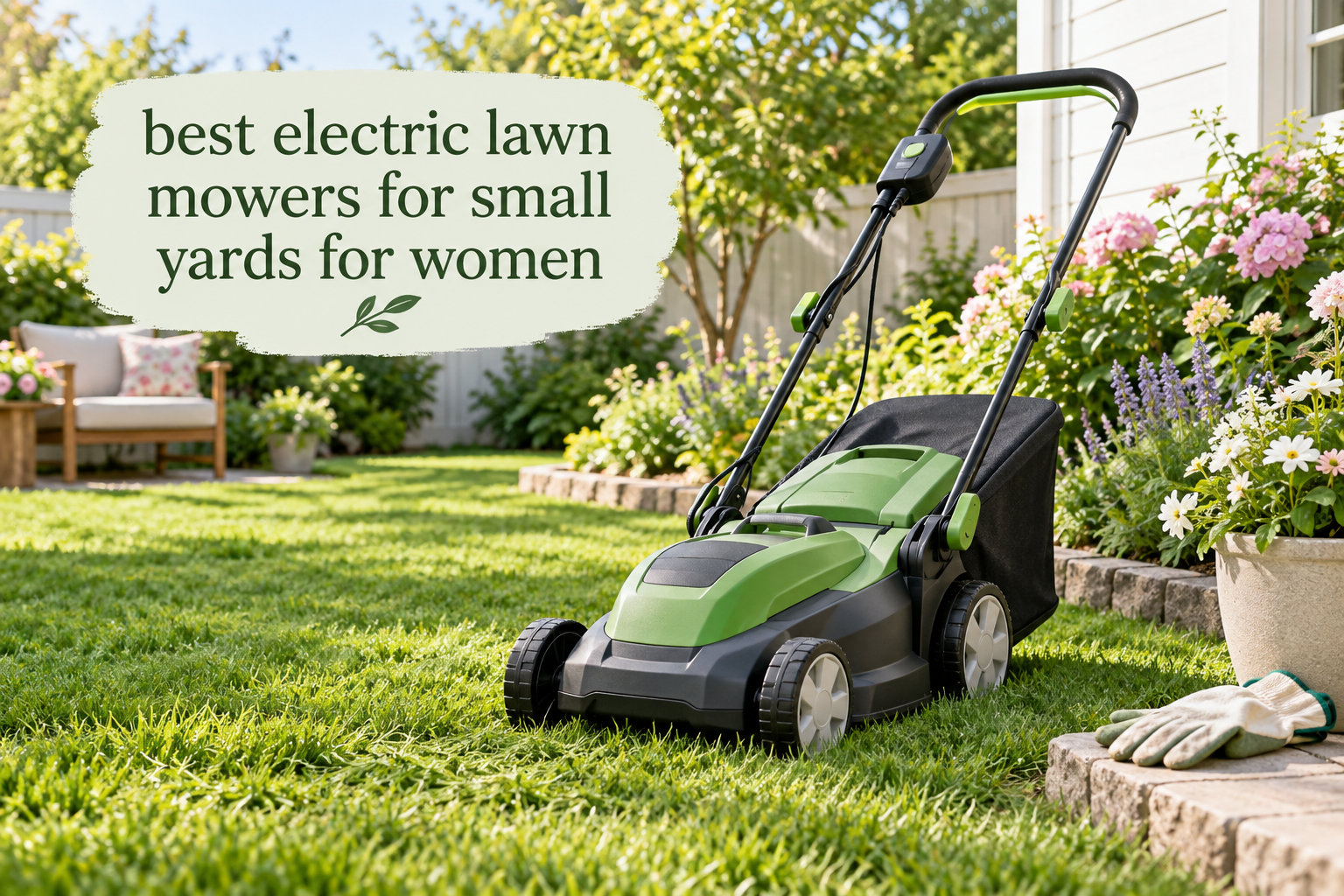 best electric lawn mowers for small yards for women
