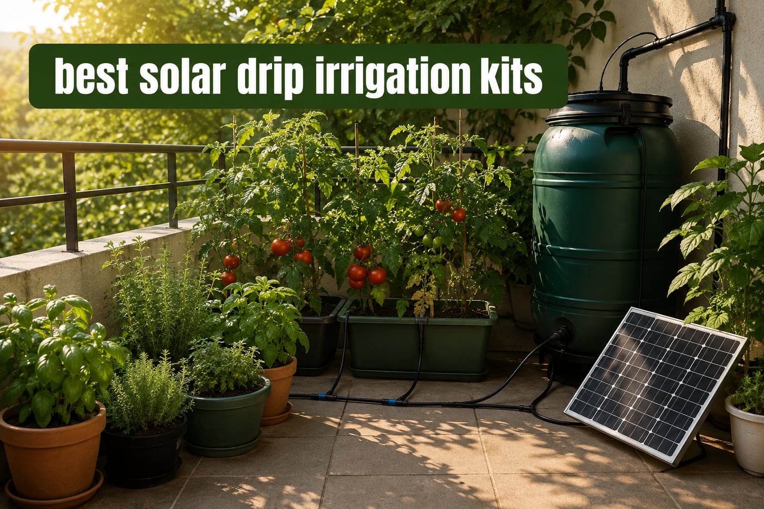 best solar drip irrigation kits