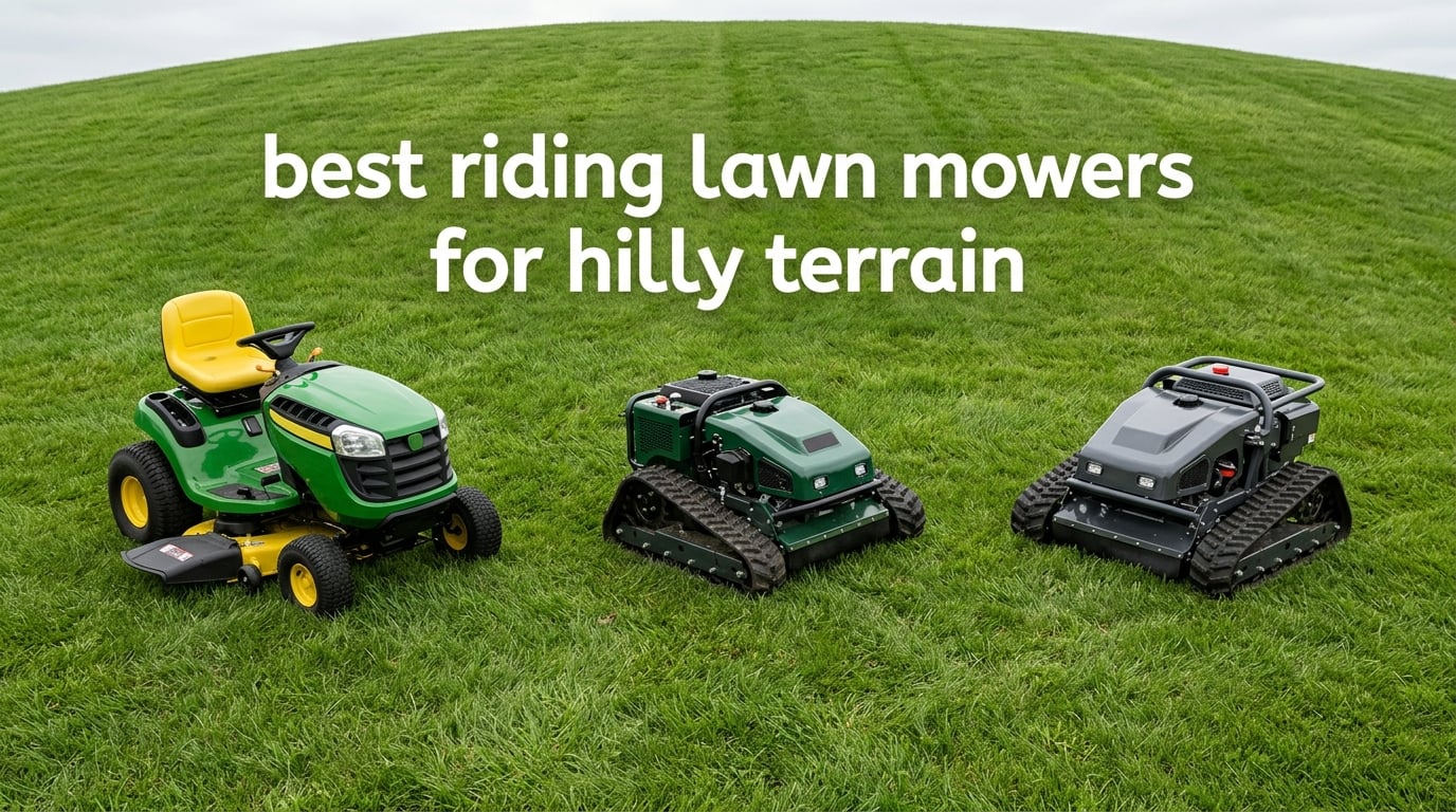best riding lawn mowers for hilly terrain