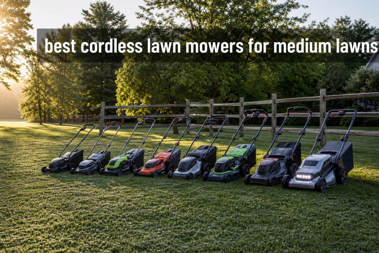 best cordless lawn mowers for medium lawns