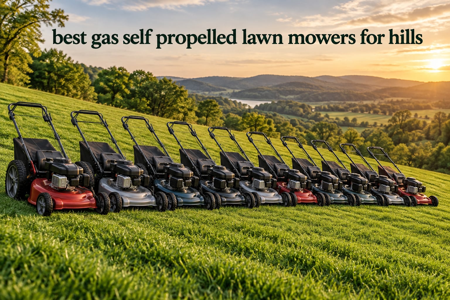 best gas self propelled lawn mowers for hills