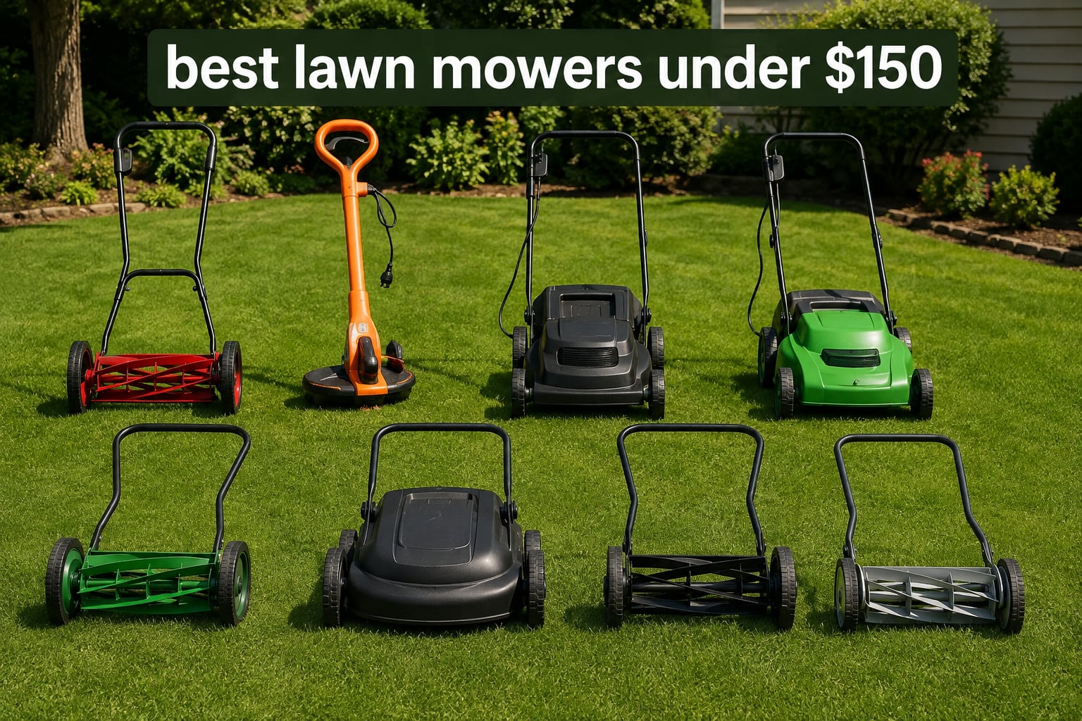 best lawn mowers under $150
