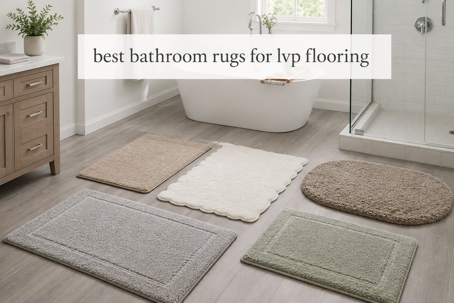 best bathroom rugs for lvp flooring