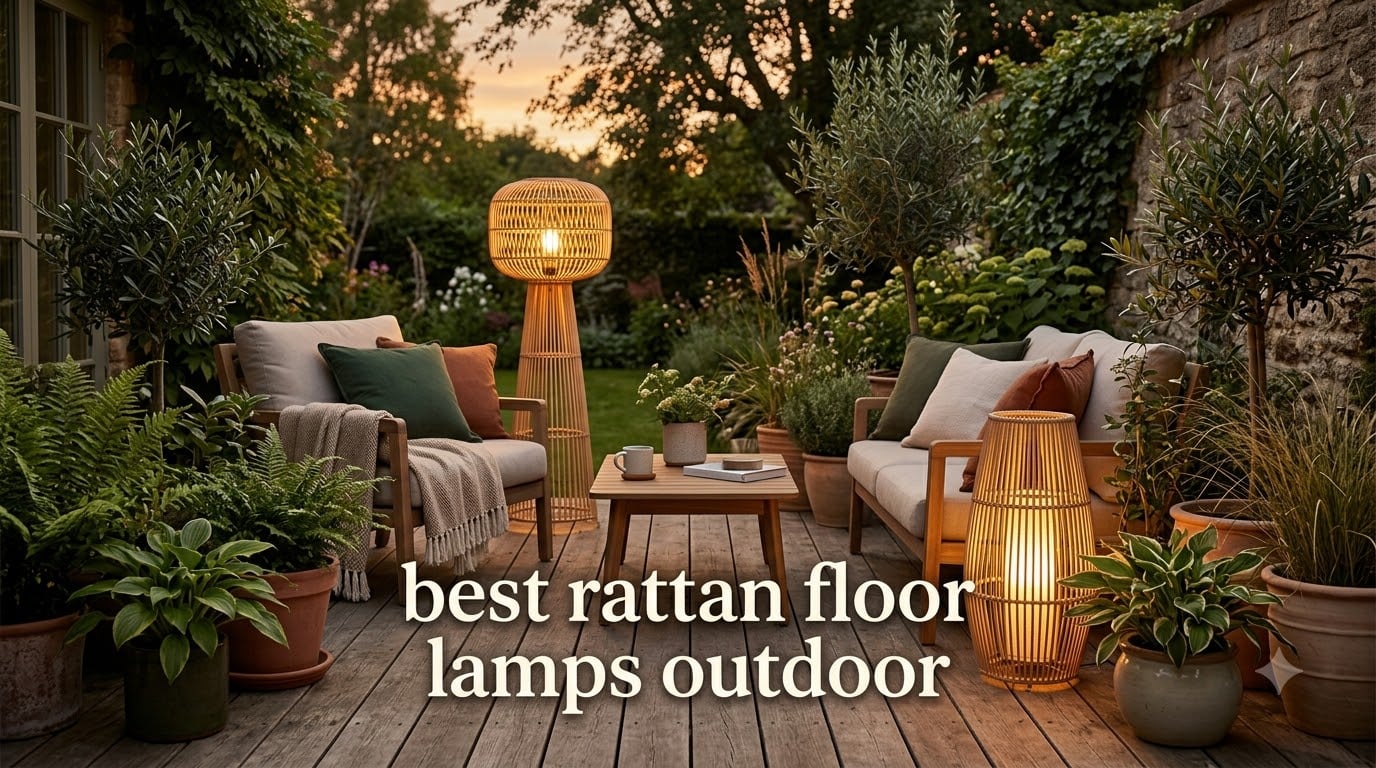 best rattan floor lamps outdoor