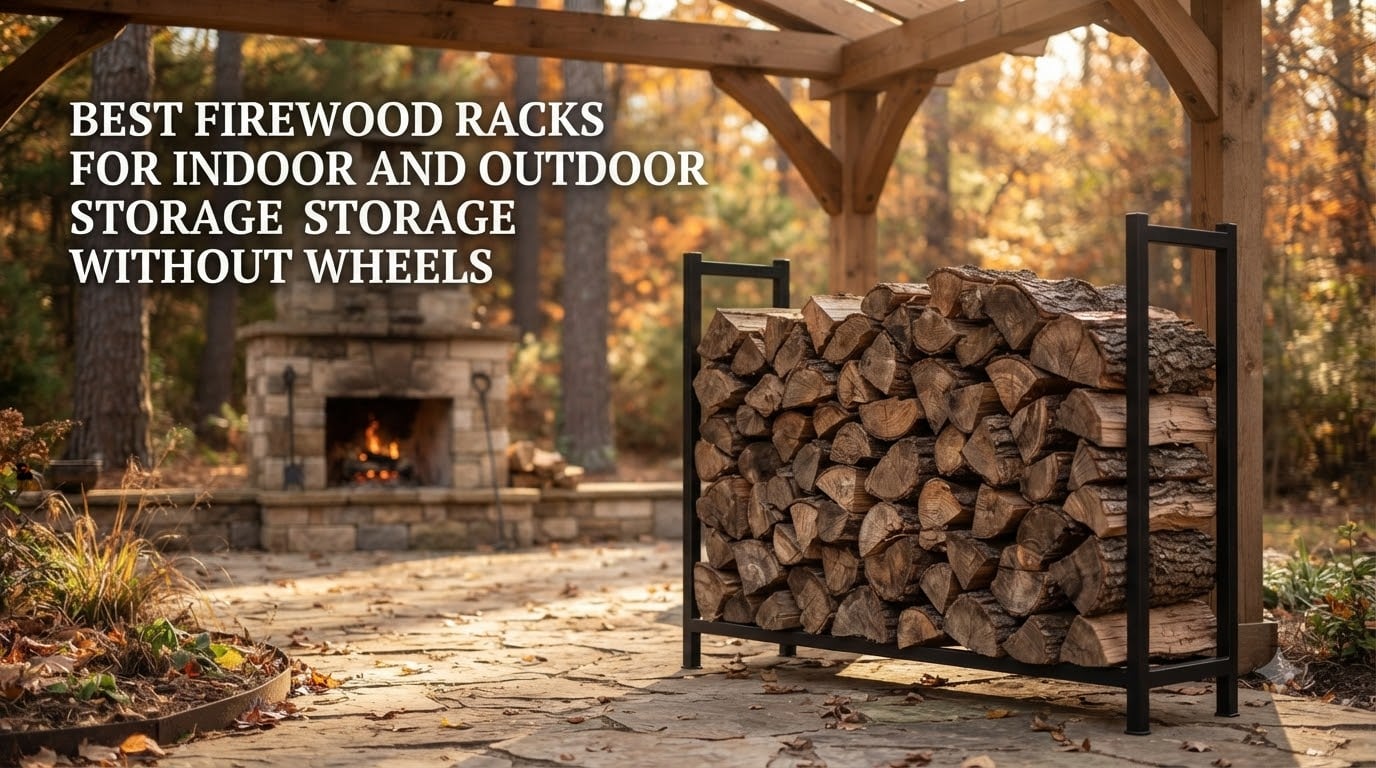 best firewood racks for indoor and outdoor storage without wheels