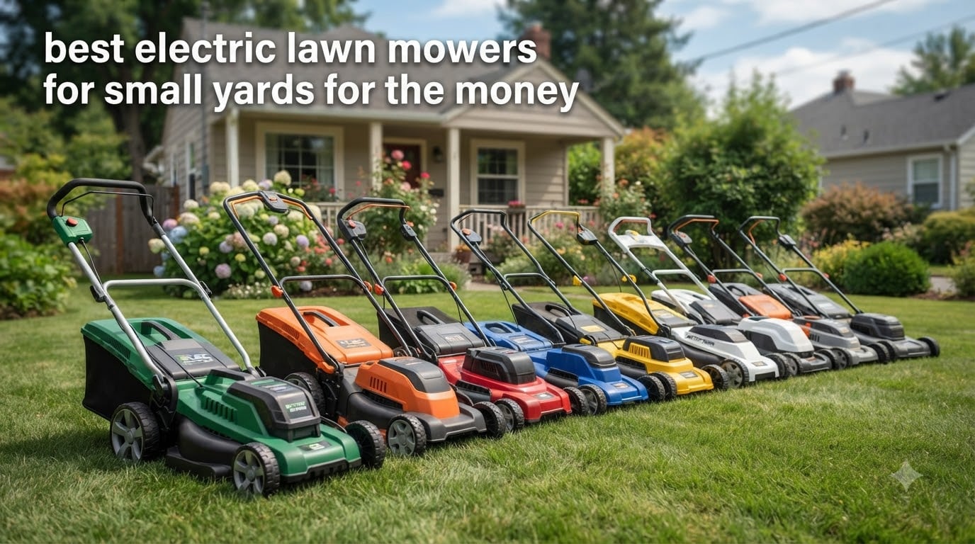 best electric lawn mowers for small yards for the money