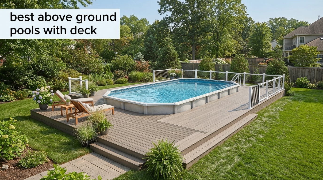 best above ground pools with deck