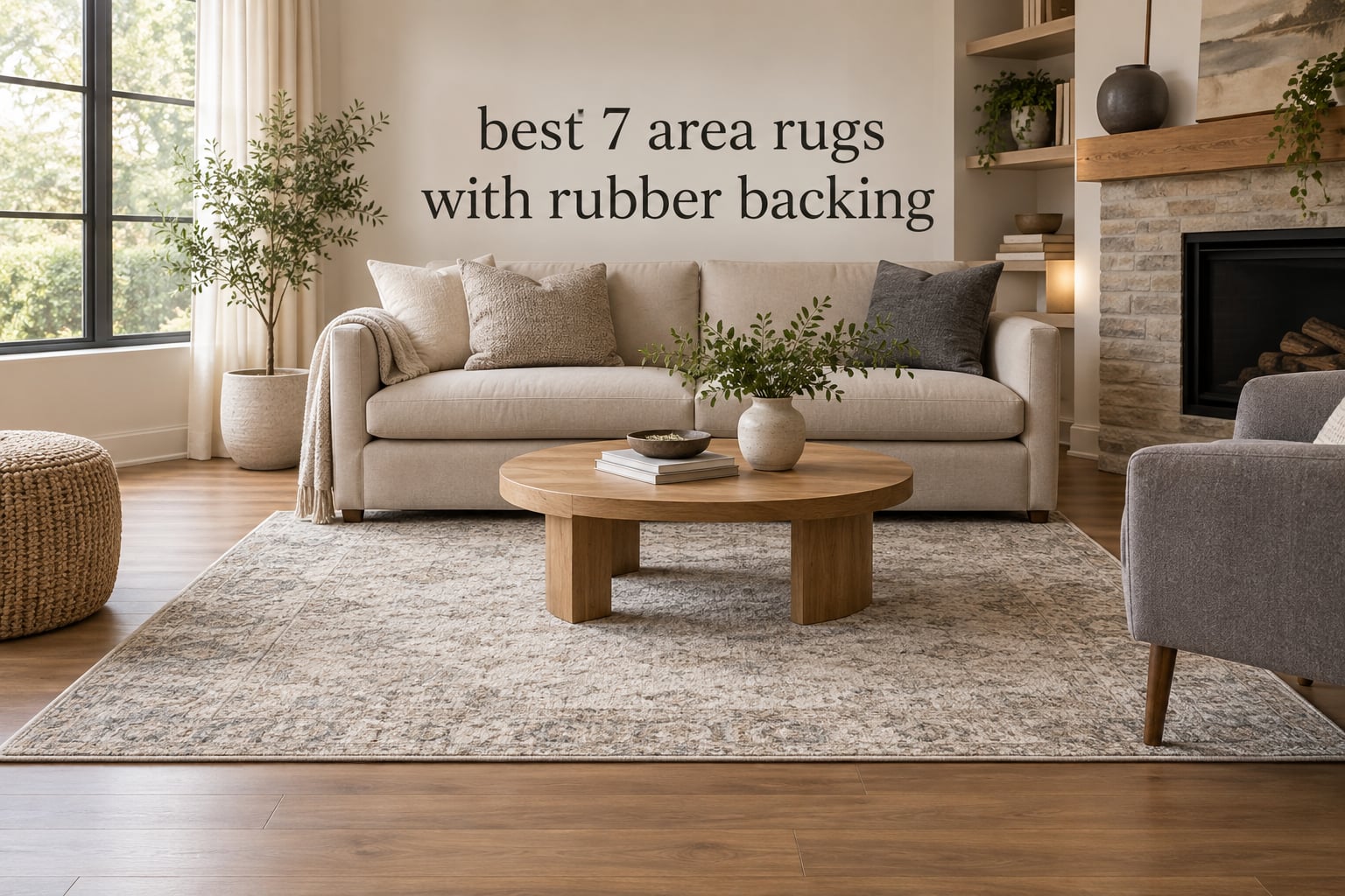 best 5 7 area rugs with rubber backing