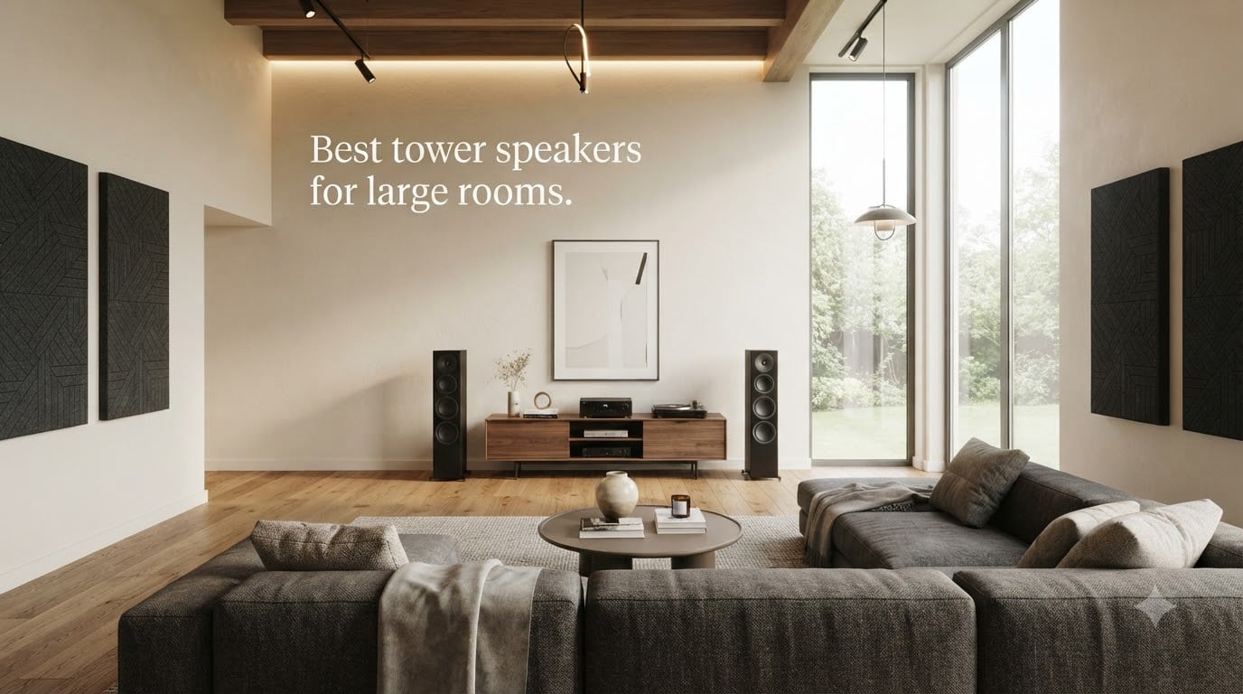 Best tower speakers for large rooms