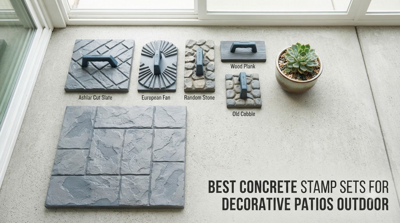 best concrete stamp sets for decorative patios outdoor