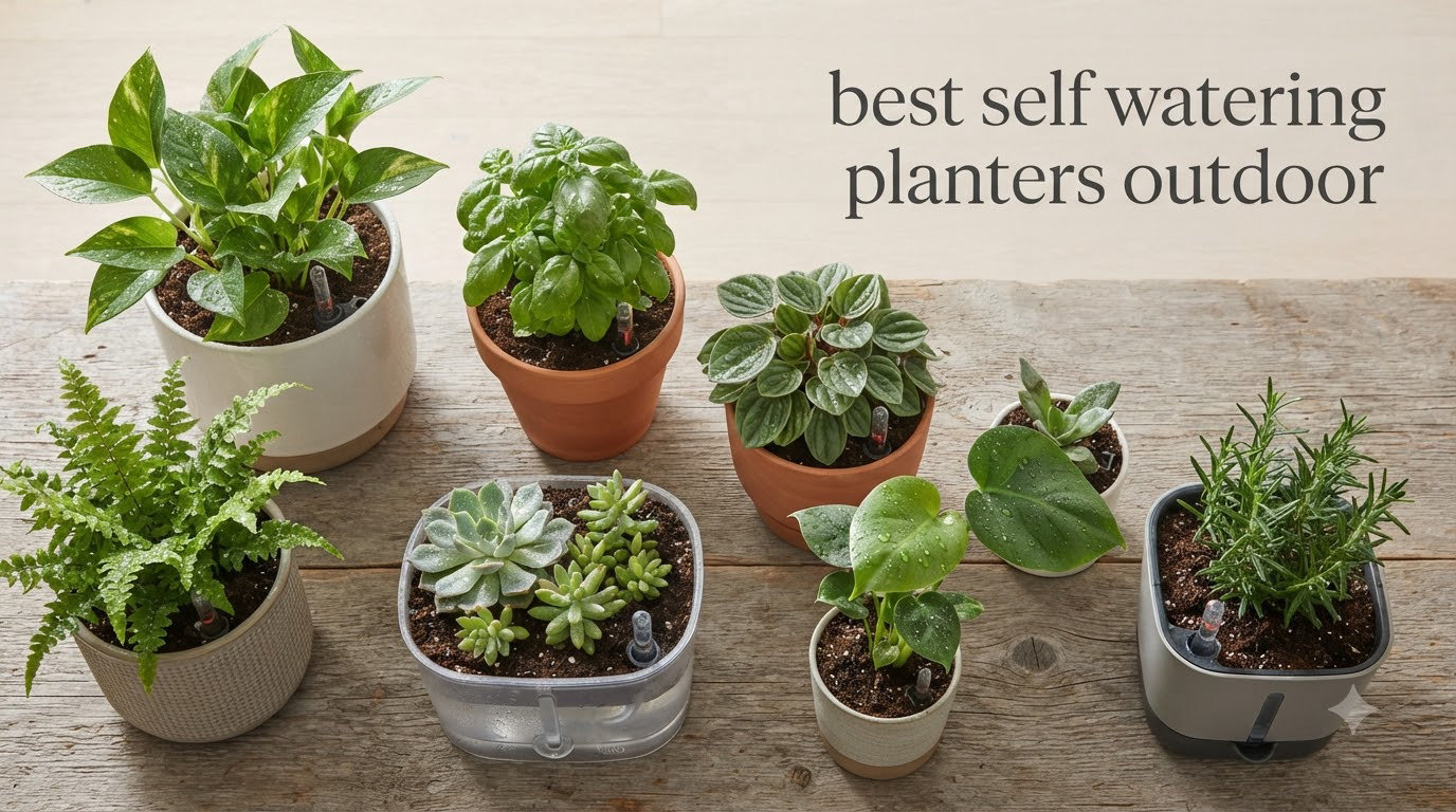 best self watering planters outdoor