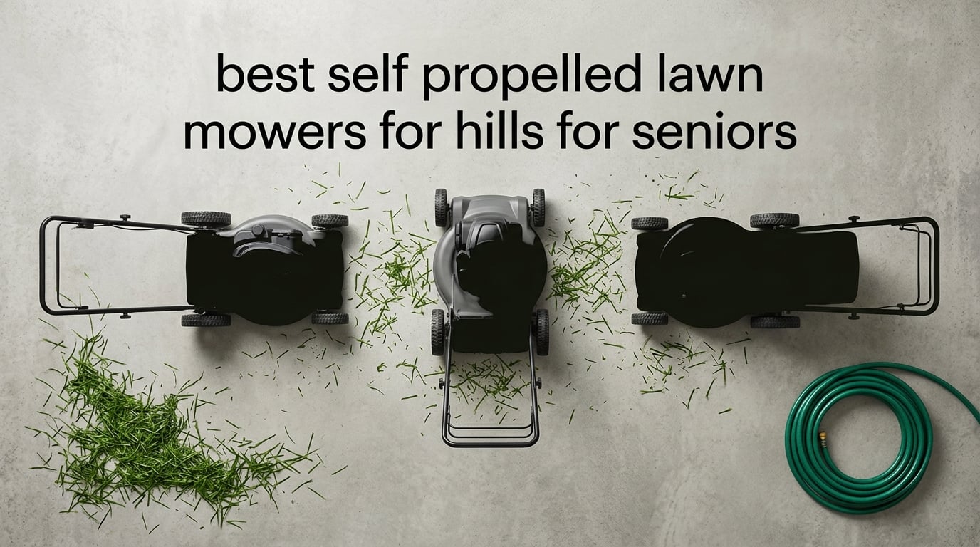 best self propelled lawn mowers for hills for seniors