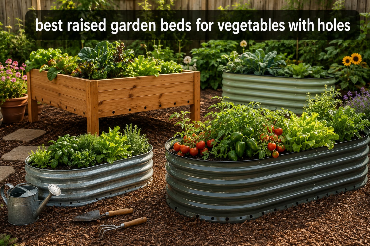best raised garden beds for vegetables with holes