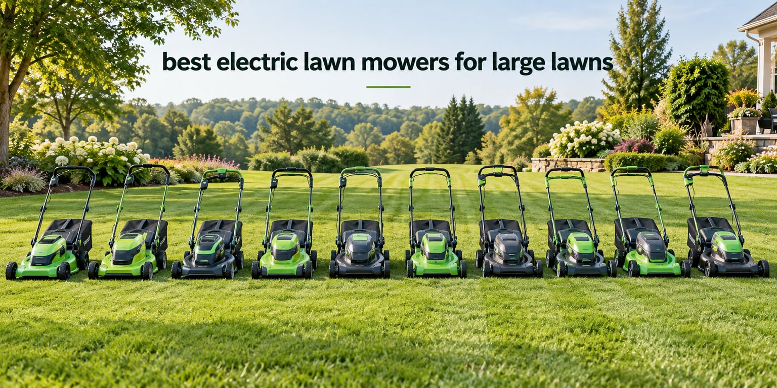 best electric lawn mowers for large lawns