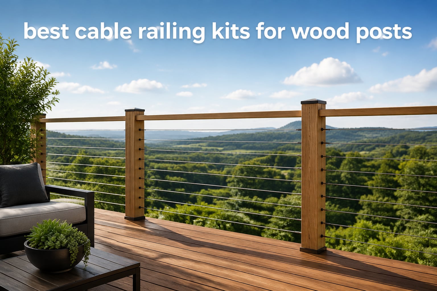 best cable railing kits for wood posts