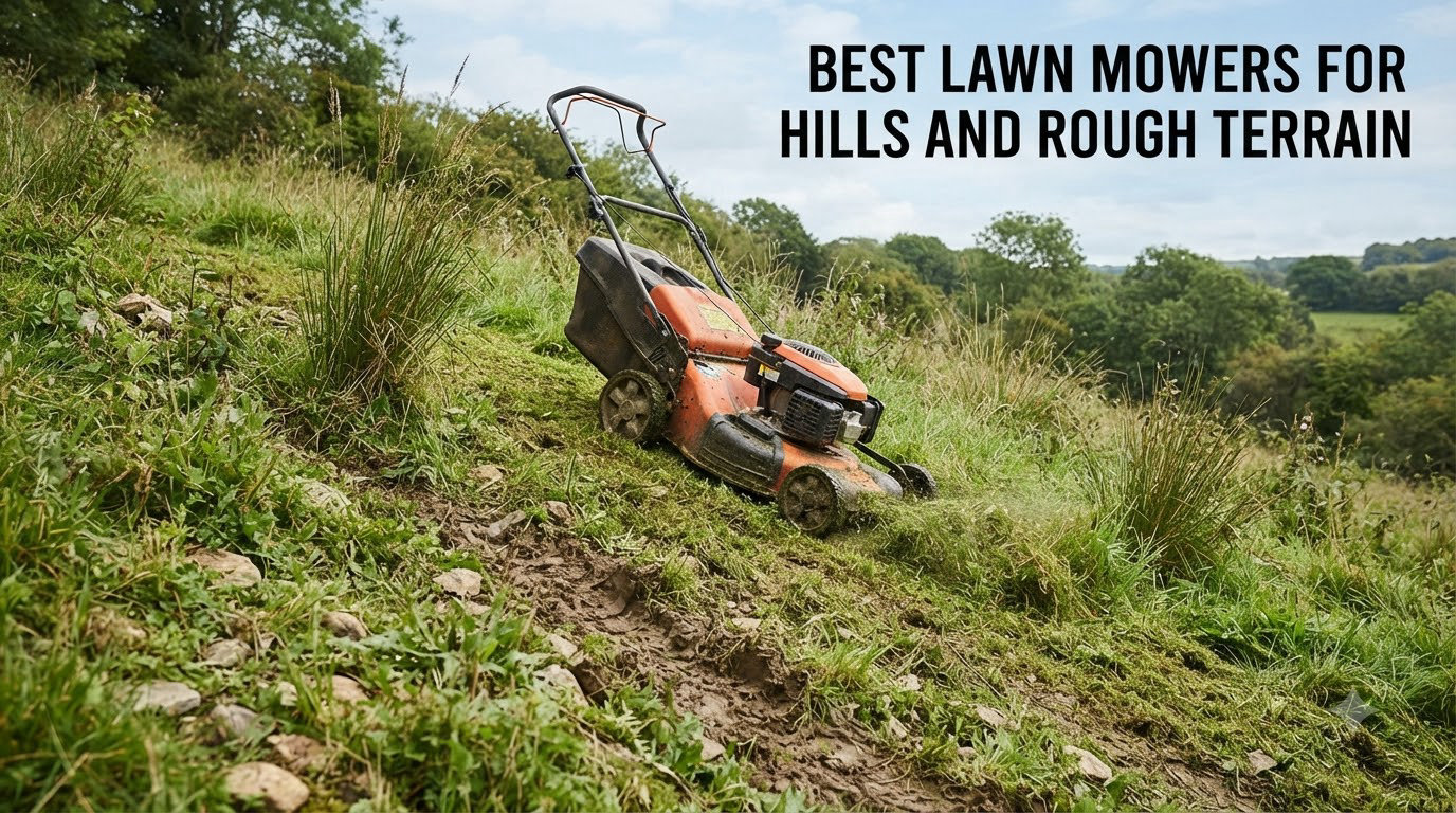 best lawn mowers for hills and rough terrain