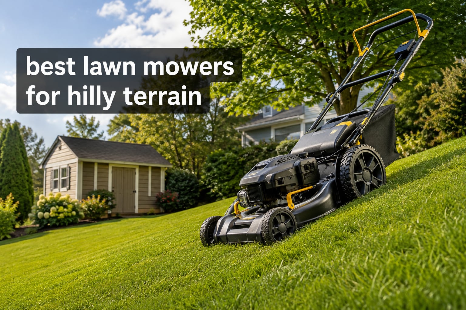 best lawn mowers for hilly terrain