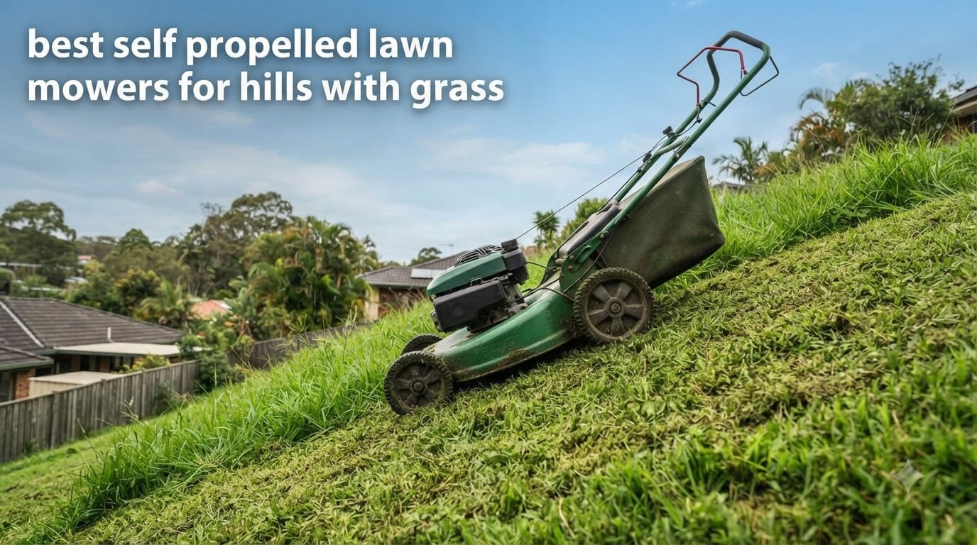 best self propelled lawn mowers for hills with grass