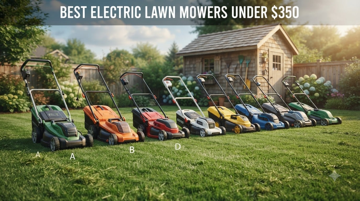 best electric lawn mowers under $350