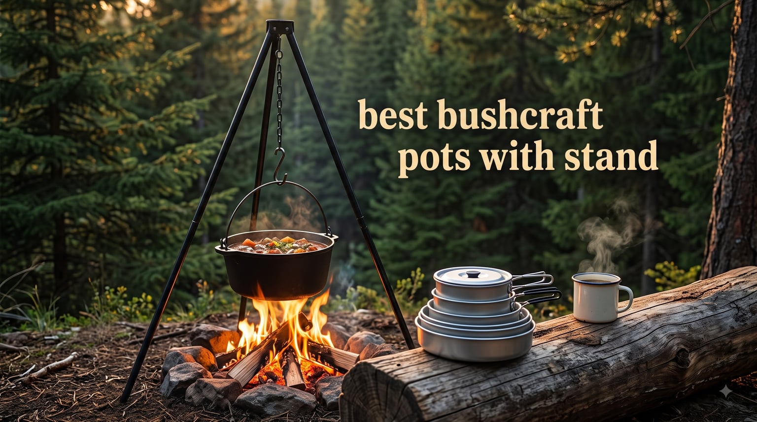 best bushcraft pots with stand
