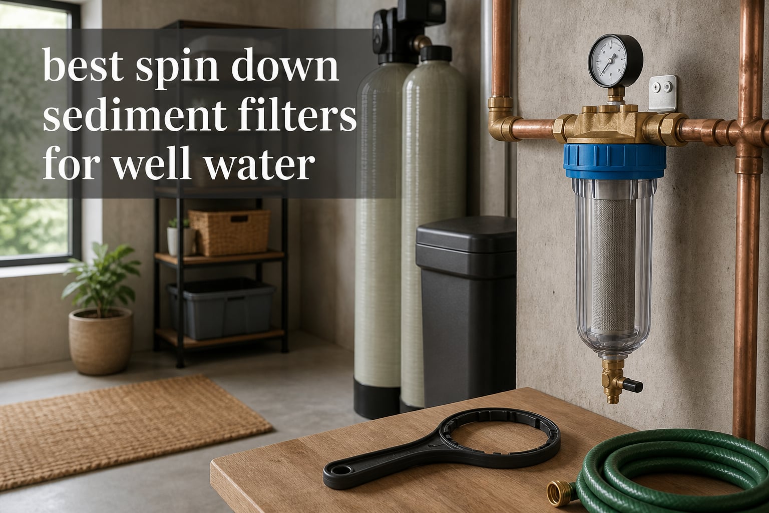 best spin down sediment filters for well water