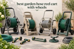 best garden hose reel cart with wheels
