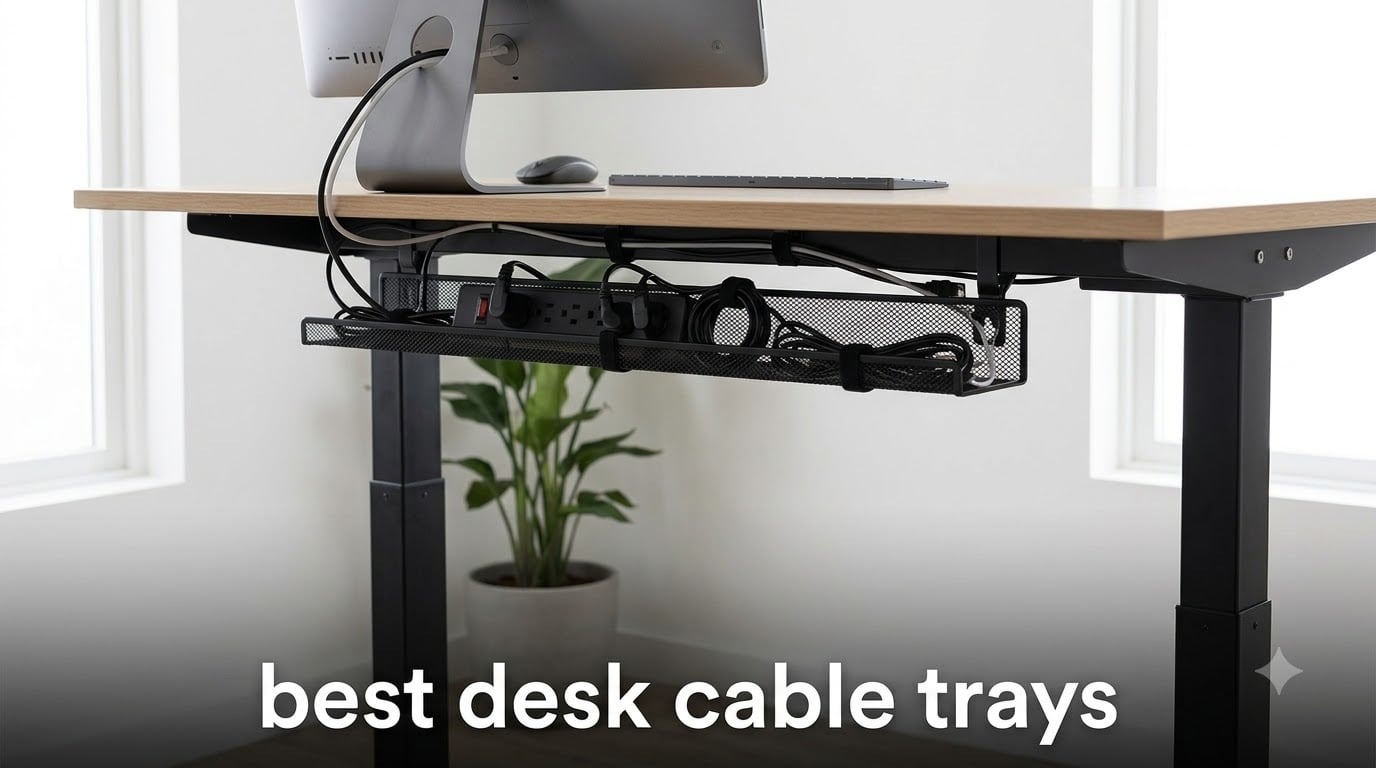 best desk cable trays