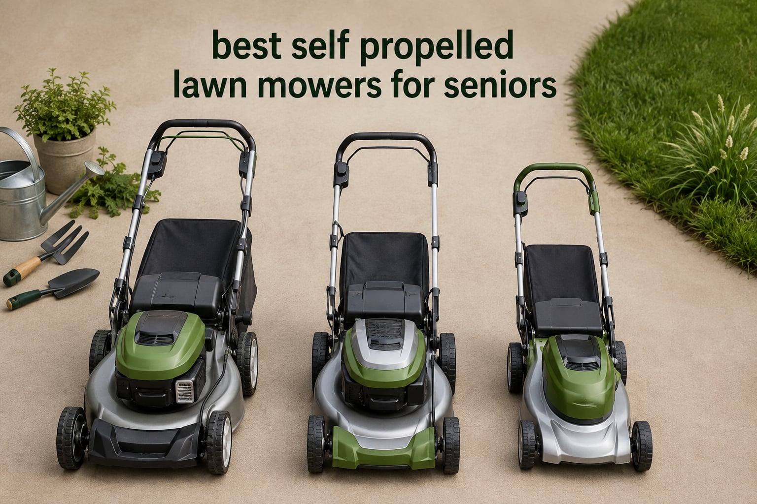 best self propelled lawn mowers for seniors