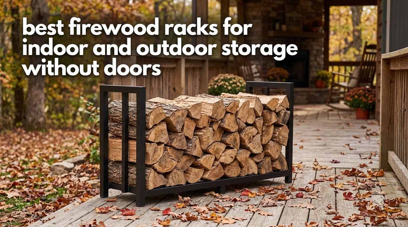 best firewood racks for indoor and outdoor storage without doors