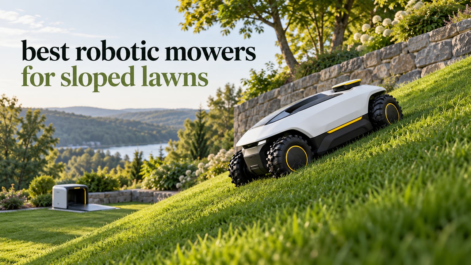 best robotic mowers for sloped lawns