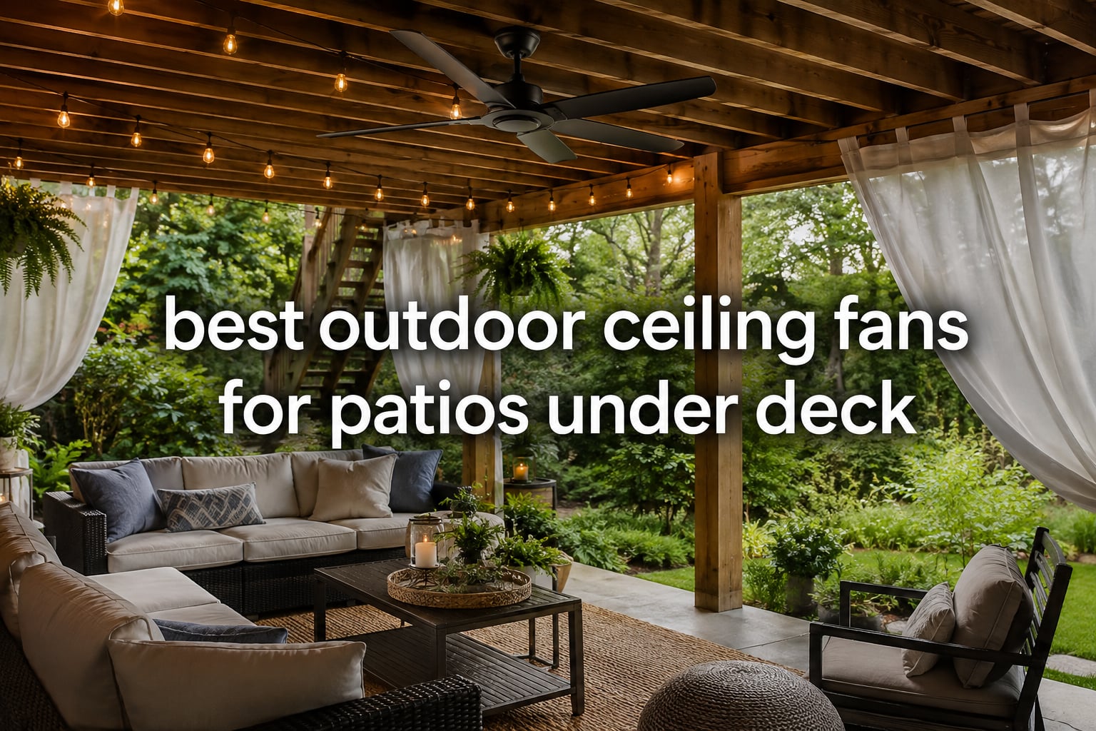 best outdoor ceiling fans for patios under deck