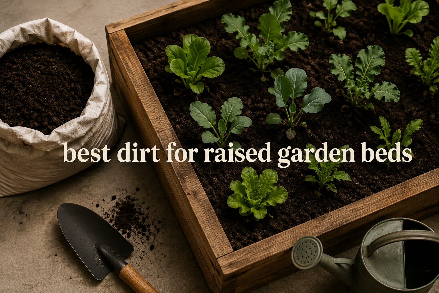 best dirt for raised garden beds