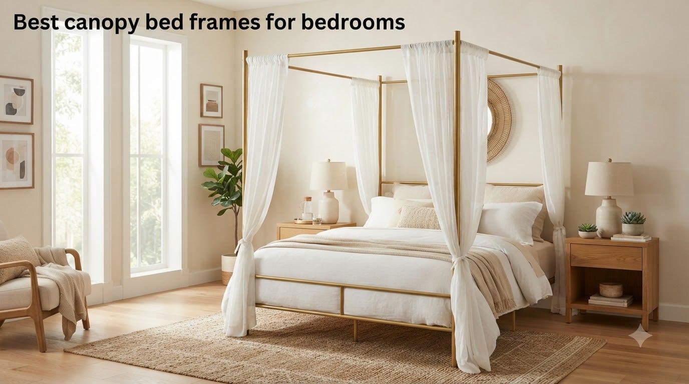 Best canopy bed frames for bedrooms