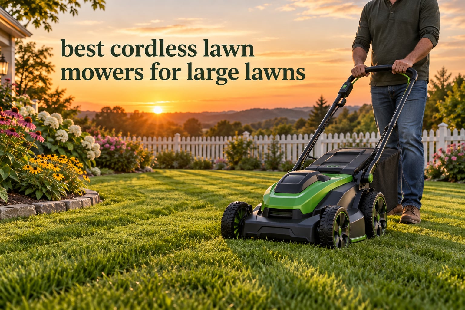 best cordless lawn mowers for large lawns