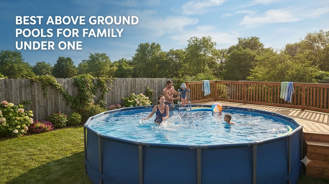 best above ground pools for family under one