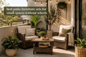 best patio furniture sets for small spaces without wheels