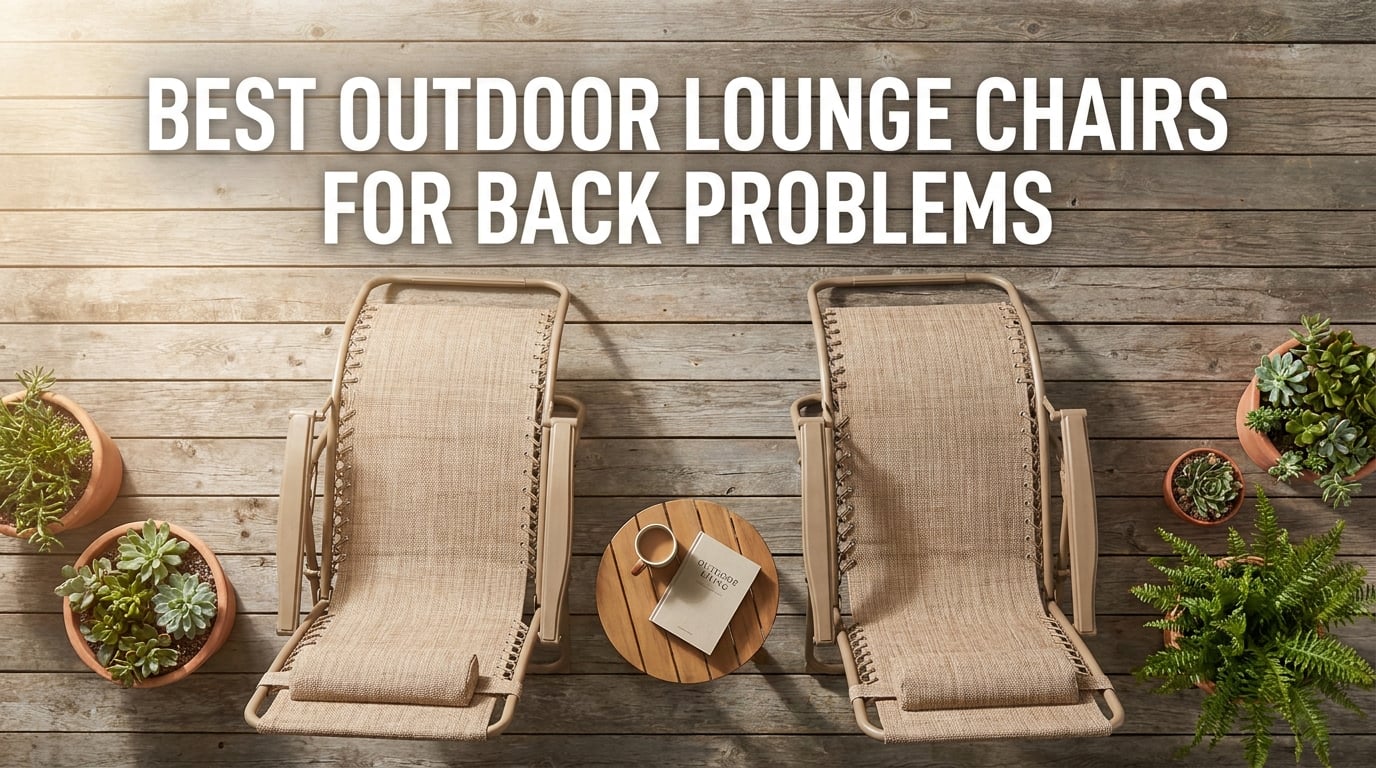 best outdoor lounge chairs for back problems
