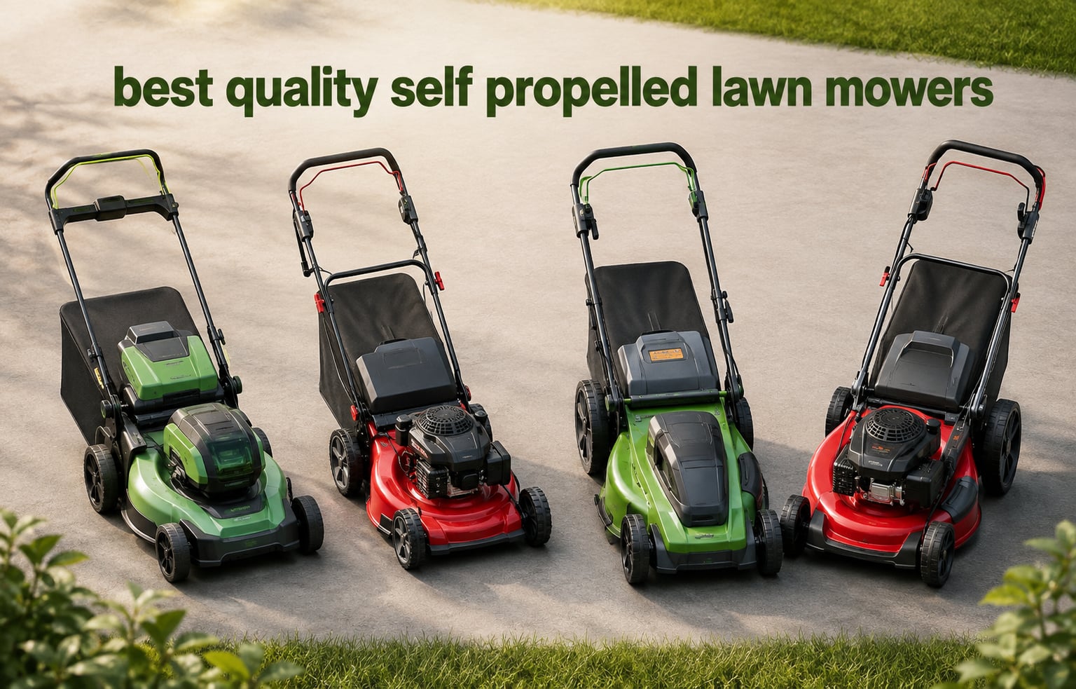 best quality self propelled lawn mowers