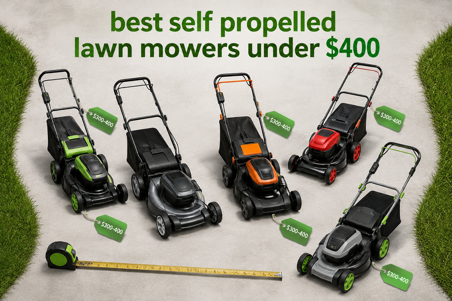 best self propelled lawn mowers under $400