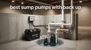 best sump pumps with back up