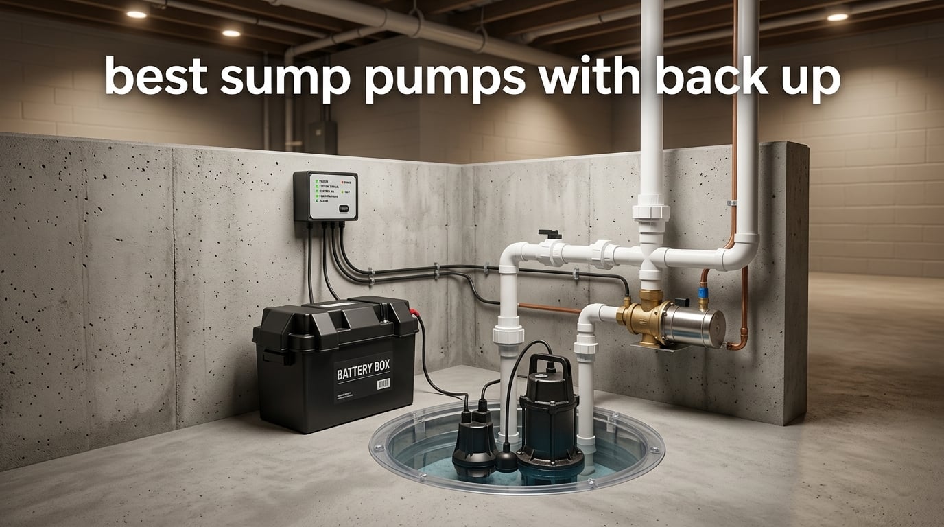 best sump pumps with back up