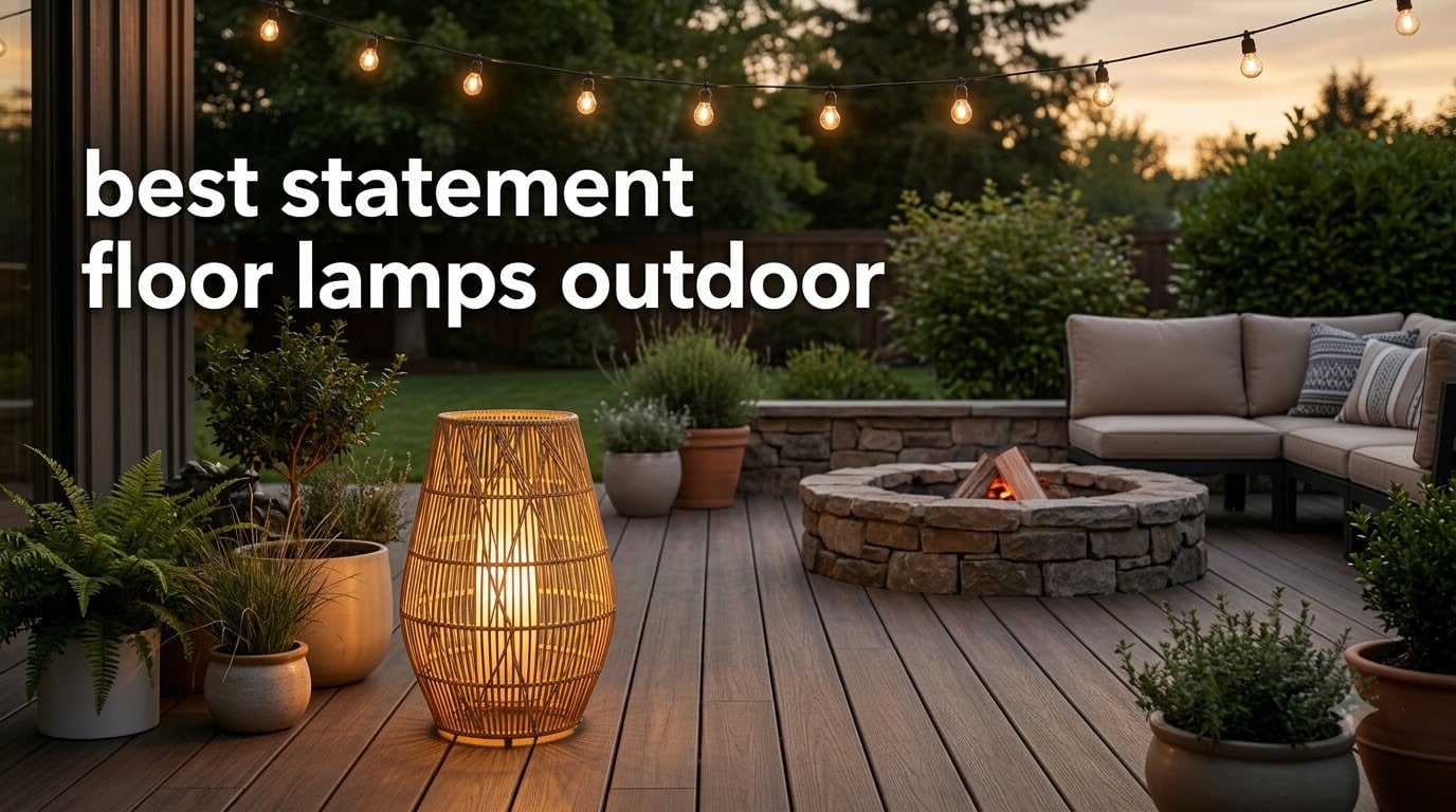 best statement floor lamps outdoor