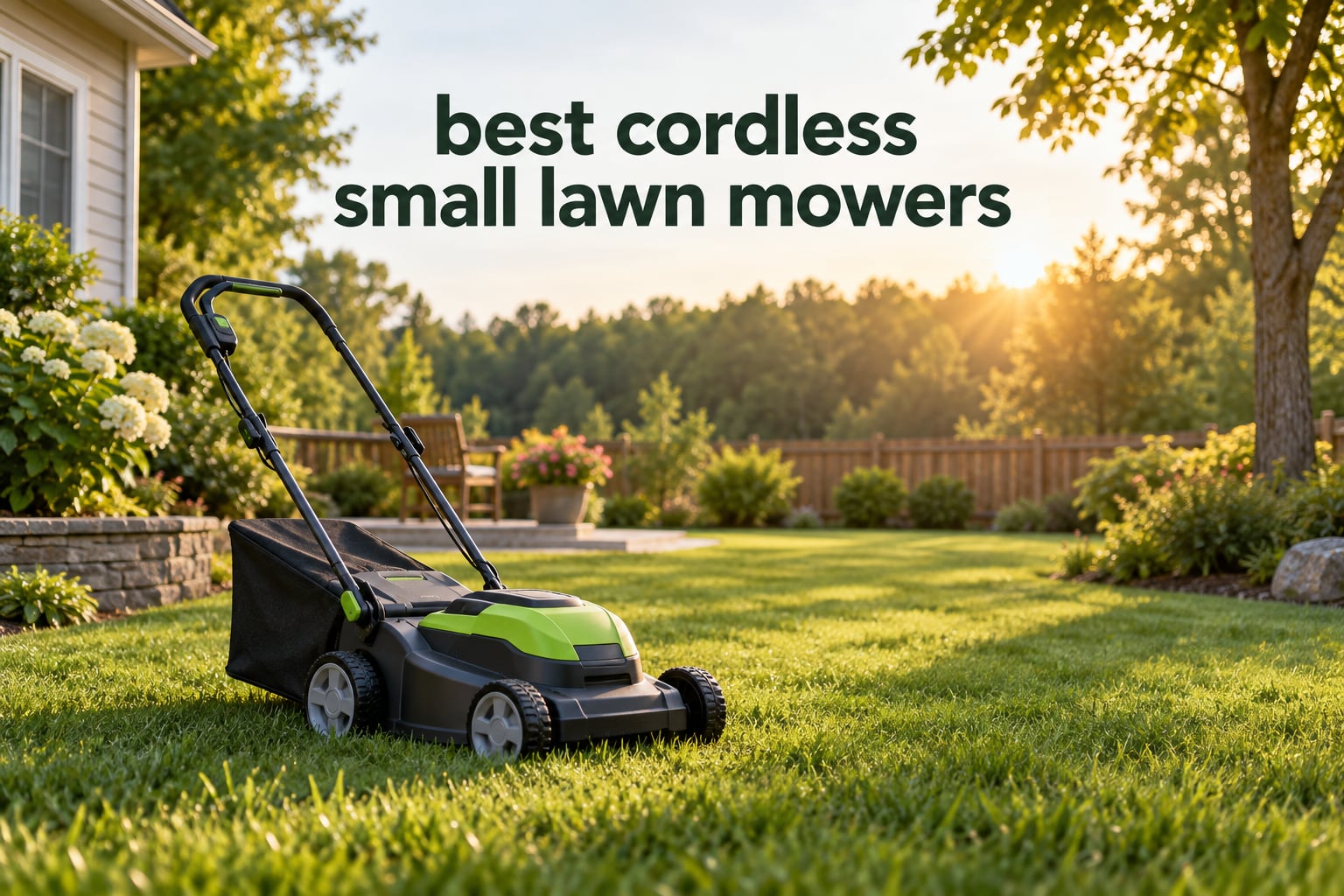 best cordless small lawn mowers