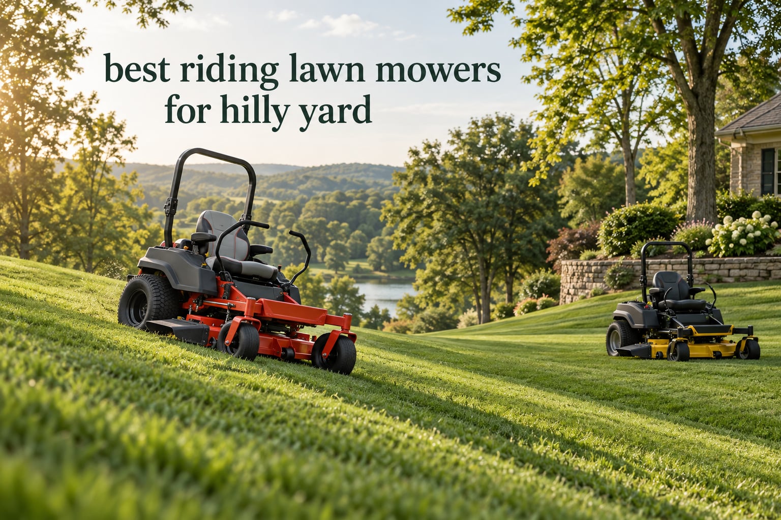 best riding lawn mowers for hilly yard