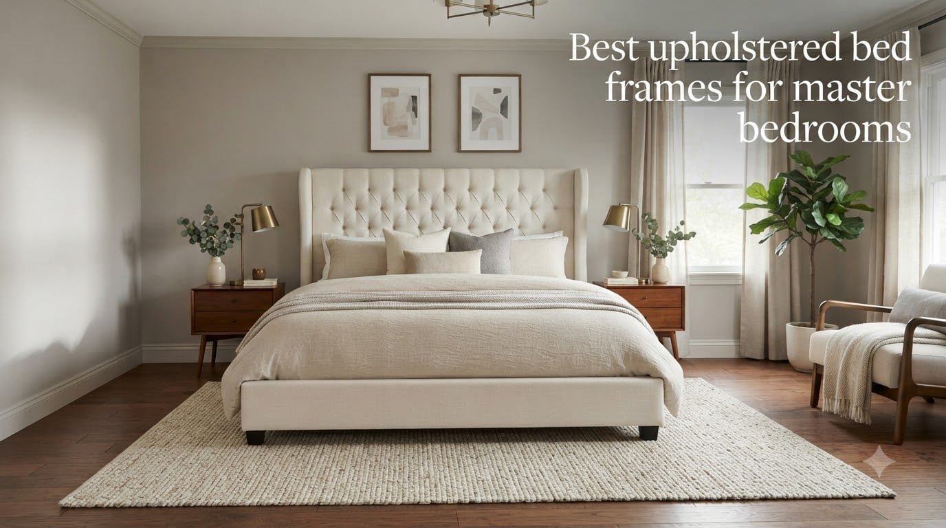 Best upholstered bed frames for master bedrooms