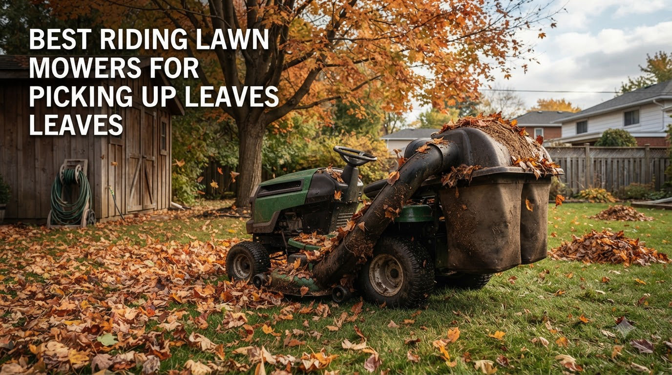 best riding lawn mowers for picking up leaves